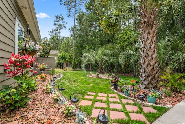 view of yard