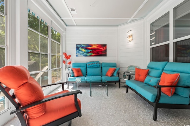 1681 Suncrest Dr, Myrtle Beach, SC 29577 - sunroom / solarium with outdoor lounge area and healthy amount of natural light