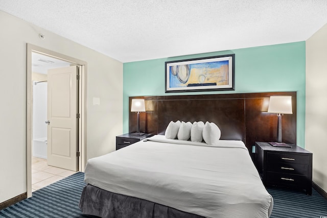 107 S Ocean Blvd Unit 1402, Myrtle Beach, SC 29577 - carpeted bedroom featuring a textured ceiling