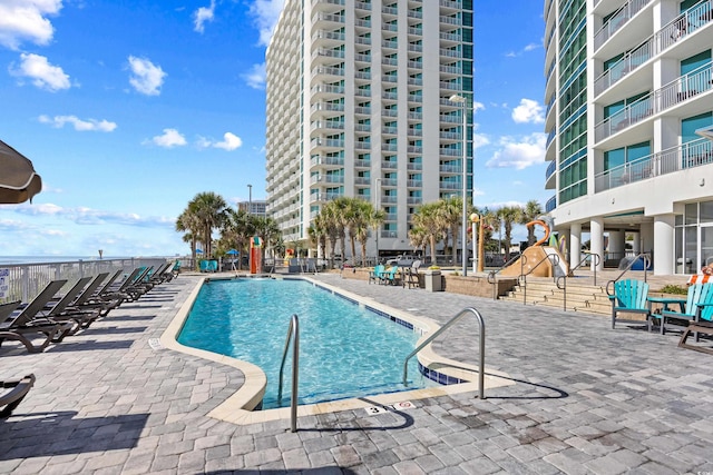 107 S Ocean Blvd Unit 1402, Myrtle Beach, SC 29577 - community pool with a patio area