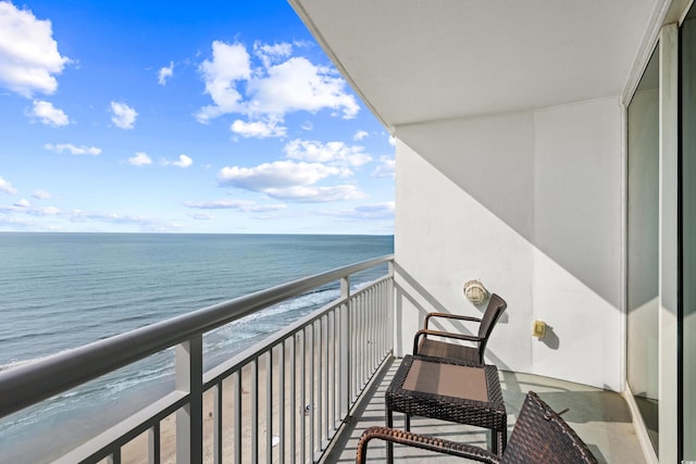 107 S Ocean Blvd Unit 1402, Myrtle Beach, SC 29577 - balcony featuring a water view