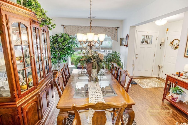 1147 Fairway Ln Unit 1147, Conway, SC 29526 - dining space with a chandelier and light wood-style floors