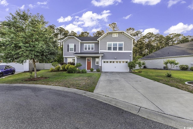 6239 Chadderton Cir, Myrtle Beach, SC 29579 - view of front of home with driveway and a garage