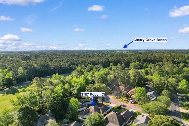 3107 Robyn Ct, Little River, SC 29566 - aerial perspective of suburban area featuring a forest
