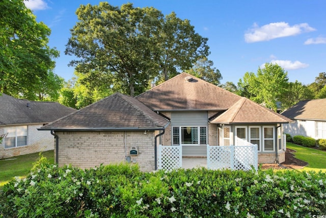 3107 Robyn Ct, Little River, SC 29566 - back of property featuring brick siding and roof with shingles