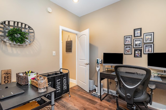 3757 Kingsley Dr, Myrtle Beach, SC 29588 - office with wood finished floors and baseboards