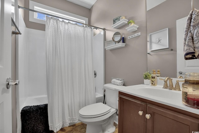 9232 Goodwill Ct, Myrtle Beach, SC 29579 - full bath with shower / tub combo with curtain, vanity, and toilet