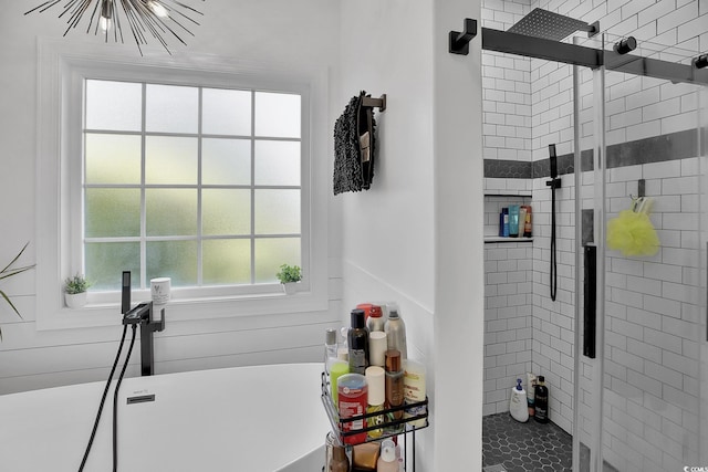 9232 Goodwill Ct, Myrtle Beach, SC 29579 - full bath featuring a shower stall and a soaking tub