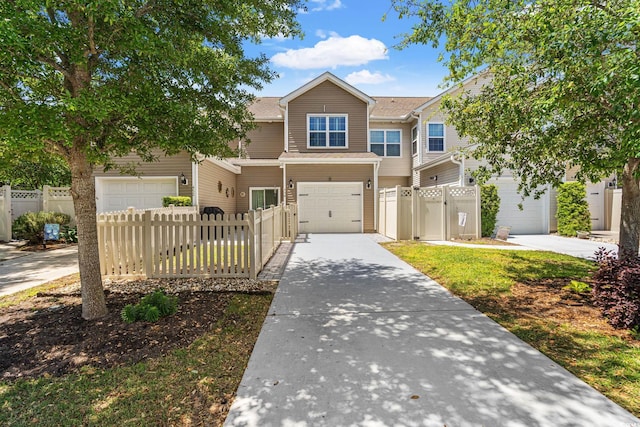 448 Papyrus Cir Unit 448, Little River, SC 29566 - view of property with concrete driveway, an attached garage, and fence