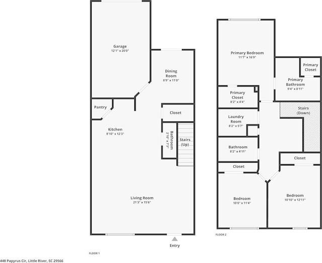 448 Papyrus Cir Unit 448, Little River, SC 29566 - floor plan / room layout