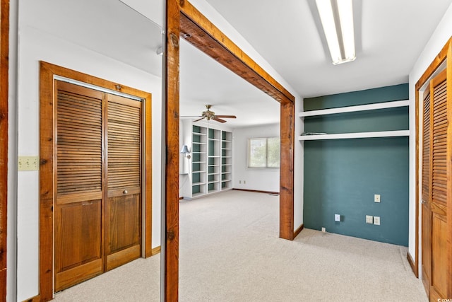 1314 Holly Dr, North Myrtle Beach, SC 29582 - hallway with light colored carpet and baseboards