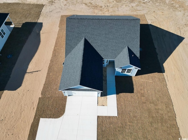view from above of property