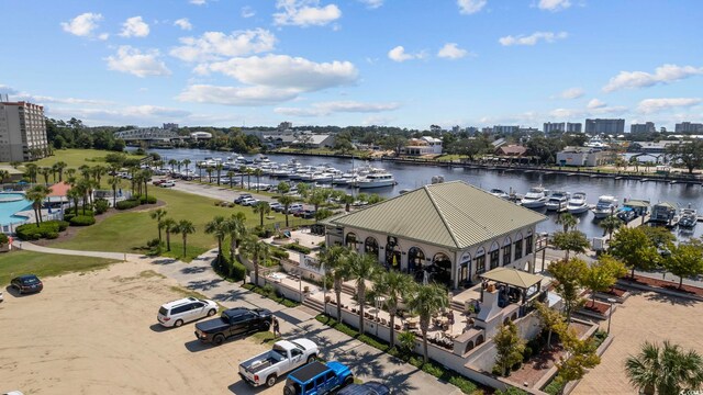 5750 Oyster Catcher Dr Unit 333, North Myrtle Beach, SC 29582 - view of urban area with a marina and a large body of water