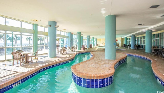 504 N Ocean Blvd N Unit 309, Myrtle Beach, SC 29577 - indoor community pool with a patio