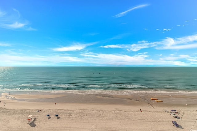 water view featuring local beach