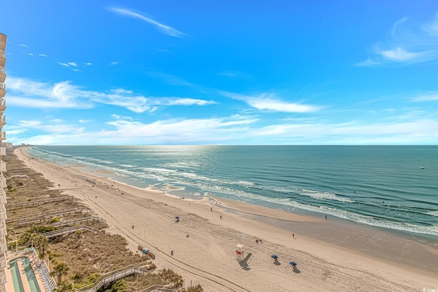 water view featuring local beach
