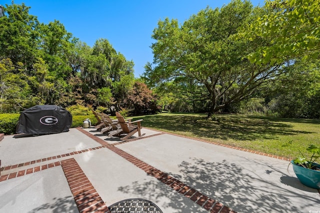352 Old Carriage Loop, Georgetown, SC 29440 - view of patio / terrace featuring view of wooded area