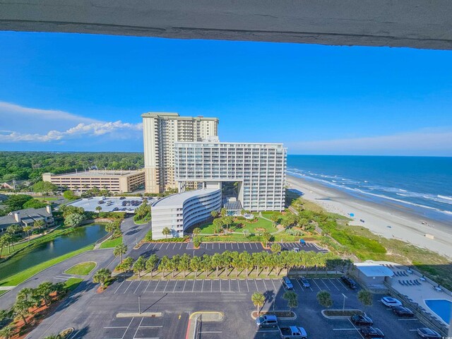 9820 Queensway Blvd Unit 1603, Myrtle Beach, SC 29572 - drone / aerial view of a nearby body of water and apartment complex / building