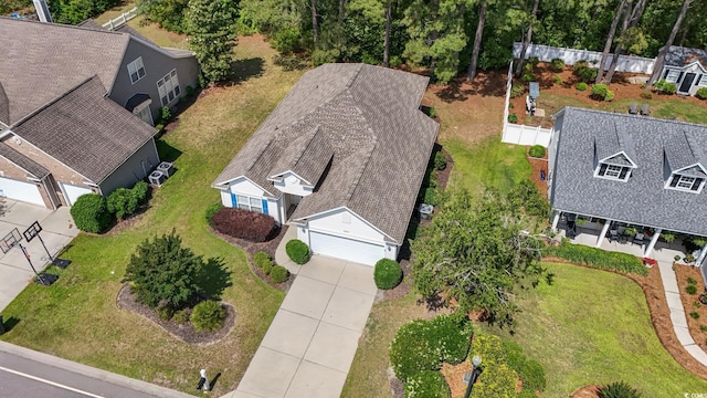 aerial view of property and surrounding area