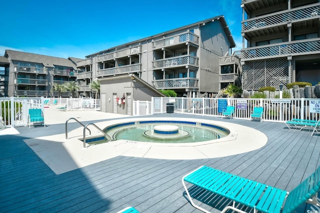9621 Shore Dr Unit F-117, Myrtle Beach, SC 29572 - community pool featuring fence and a wooden deck
