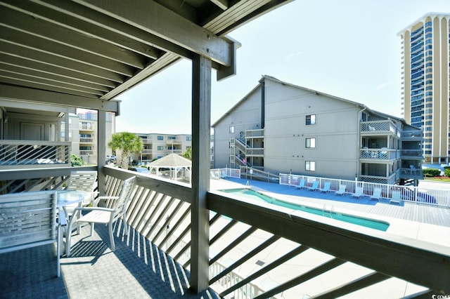 9621 Shore Dr Unit F-117, Myrtle Beach, SC 29572 - balcony with view of pool