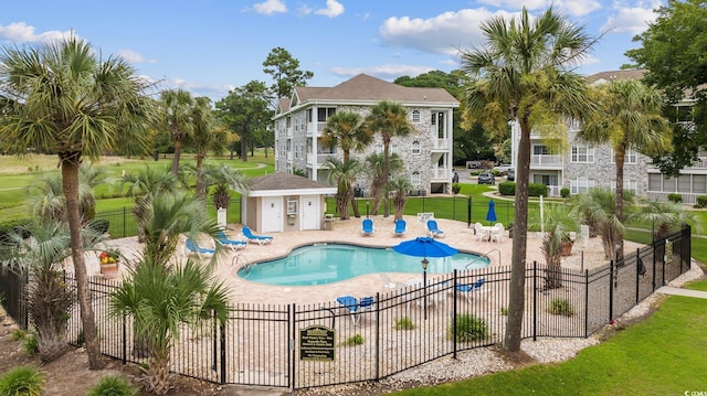 4828 Magnolia Lakes Dr Unit 404, Myrtle Beach, SC 29577 - community pool with a patio
