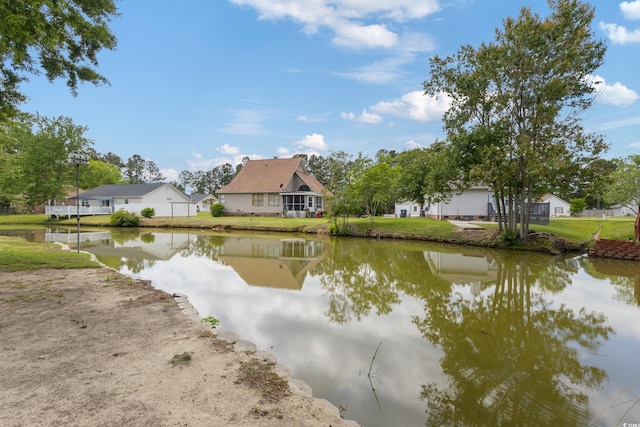 water view featuring nearby suburban area