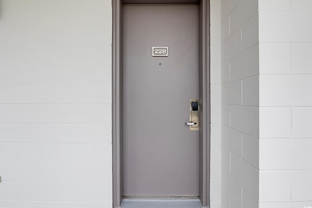 6803 N Ocean Blvd Unit 228, Myrtle Beach, SC 29572 - property entrance featuring concrete block siding