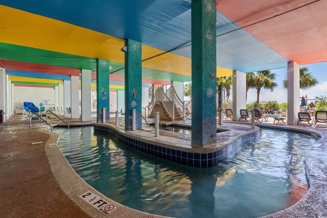 6803 N Ocean Blvd Unit 228, Myrtle Beach, SC 29572 - indoor pool with a patio