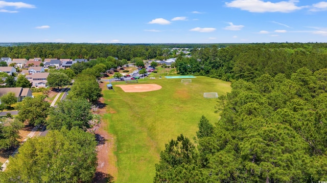 480 Dandelion Ln, Myrtle Beach, SC 29579 - bird's eye view of a heavily wooded area