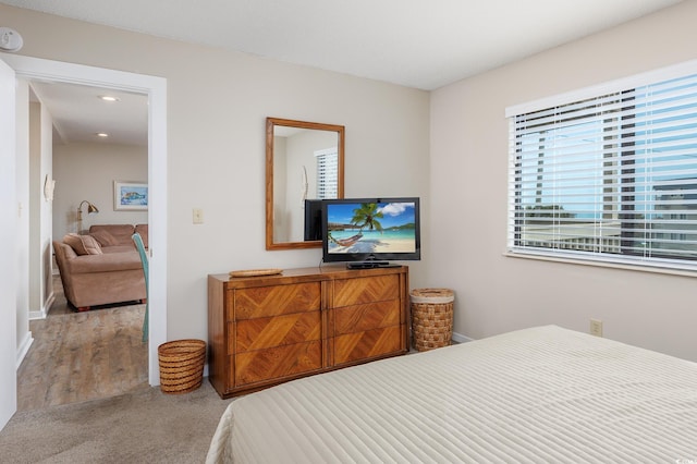 9661 Shore Dr Unit B-3, Myrtle Beach, SC 29572 - carpeted bedroom featuring recessed lighting and baseboards