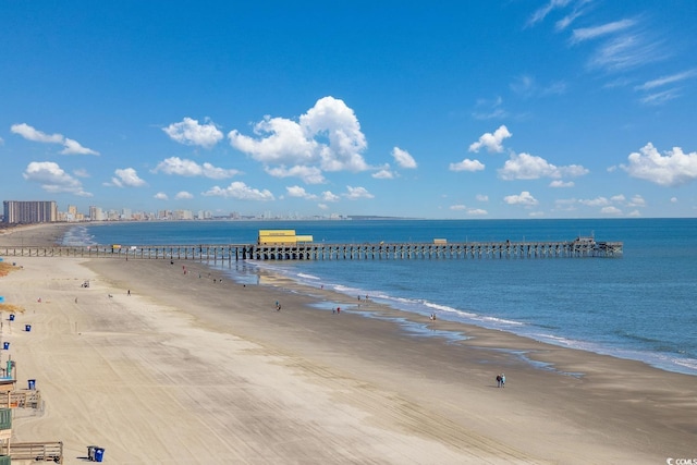 9661 Shore Dr Unit B-3, Myrtle Beach, SC 29572 - water view featuring local beach and a pier
