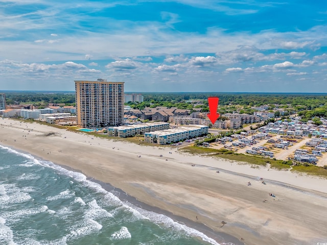 9661 Shore Dr Unit B-3, Myrtle Beach, SC 29572 - aerial view of waterfront with a beach