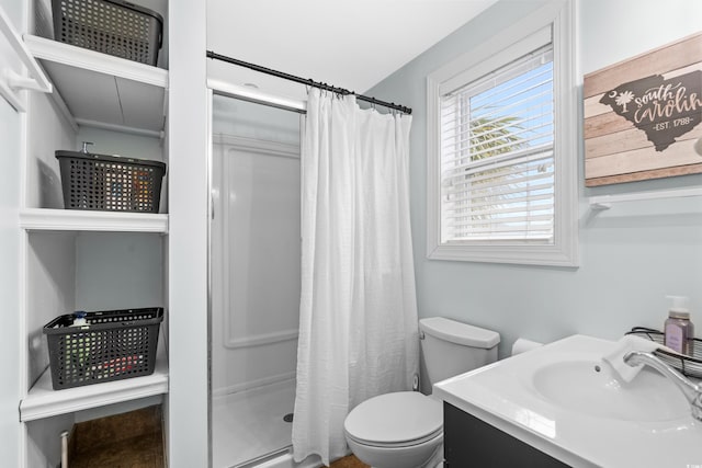 337 59th Ave N, North Myrtle Beach, SC 29582 - full bath with a shower stall, toilet, and vanity