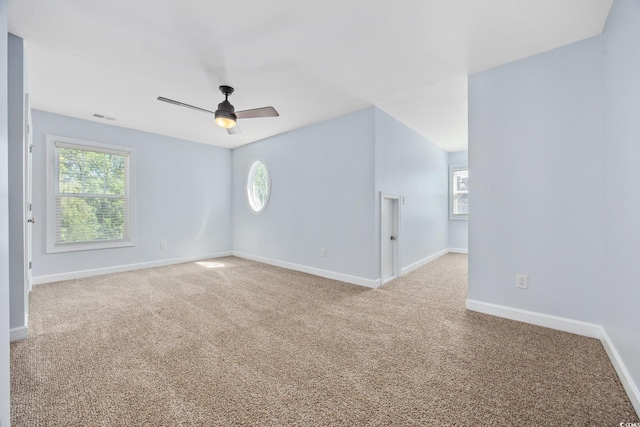 854 Falkirk St, Myrtle Beach, SC 29579 - carpeted spare room featuring ceiling fan and baseboards