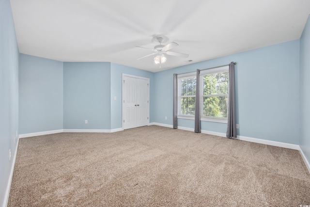 854 Falkirk St, Myrtle Beach, SC 29579 - carpeted empty room with baseboards and ceiling fan
