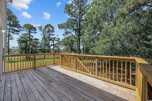 854 Falkirk St, Myrtle Beach, SC 29579 - view of wooden deck