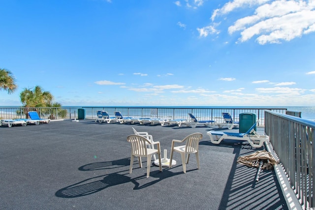 2501 S Ocean Blvd Unit 831, Myrtle Beach, SC 29577 - view of patio / terrace with a water view