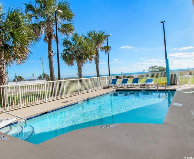 2501 S Ocean Blvd Unit 831, Myrtle Beach, SC 29577 - community pool with fence and a patio area