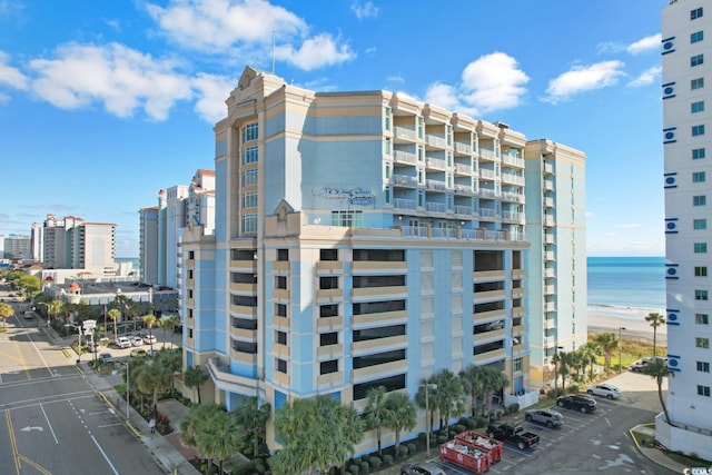 2501 S Ocean Blvd Unit 831, Myrtle Beach, SC 29577 - view of property with uncovered parking and a water view