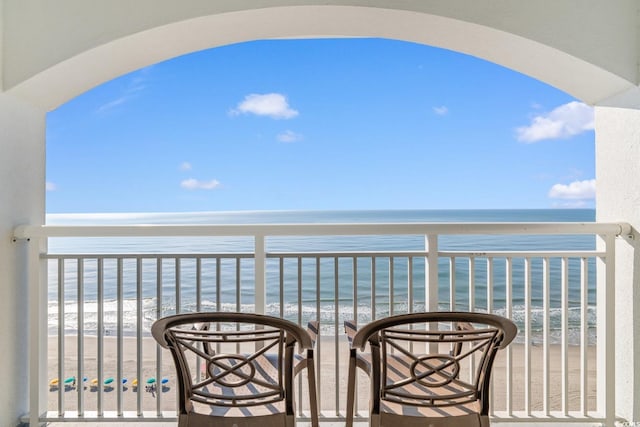 2000 Ocean Blvd N Unit Ph12, Myrtle Beach, SC 29577 - balcony featuring view of water and beach