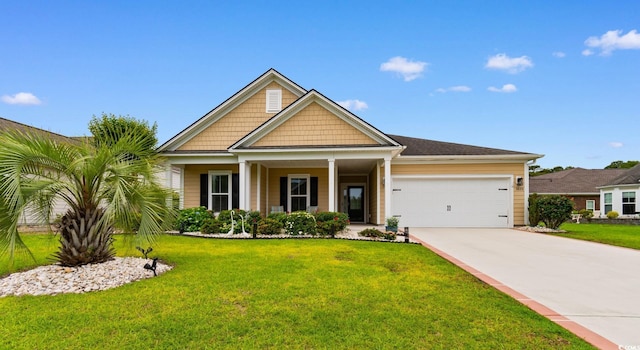 1035 Brentford Pl, Myrtle Beach, SC 29579 - view of front facade with an attached garage, a front yard, and driveway