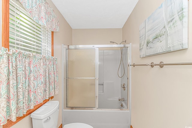 934 Tiffany Ln, North Myrtle Beach, SC 29582 - bathroom featuring toilet and shower / bath combination with glass door
