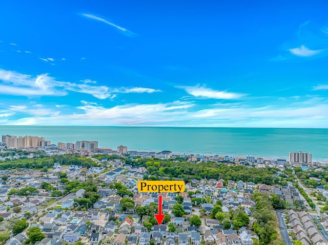 934 Tiffany Ln, North Myrtle Beach, SC 29582 - aerial view of property and surrounding area featuring a nearby body of water