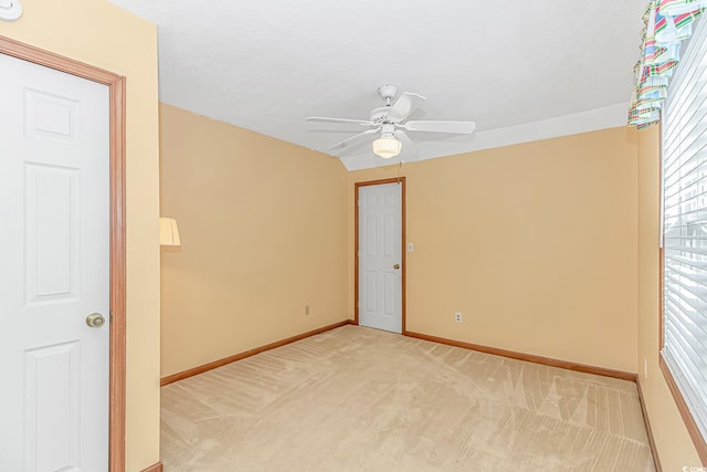 934 Tiffany Ln, North Myrtle Beach, SC 29582 - unfurnished room featuring baseboards, light carpet, and ceiling fan