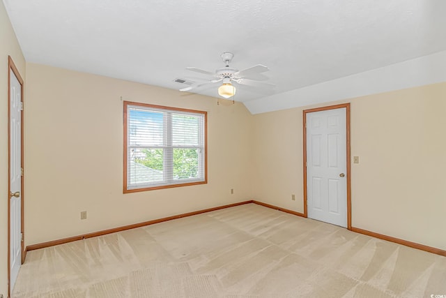 934 Tiffany Ln, North Myrtle Beach, SC 29582 - unfurnished bedroom with baseboards, light colored carpet, and ceiling fan
