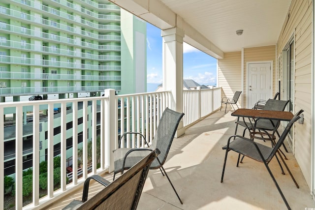 view of balcony
