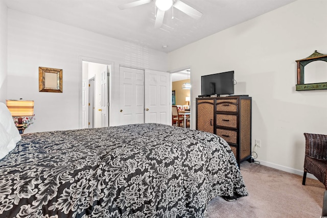 601 Hillside Dr Unit 4424, North Myrtle Beach, SC 29582 - carpeted bedroom with baseboards and ceiling fan