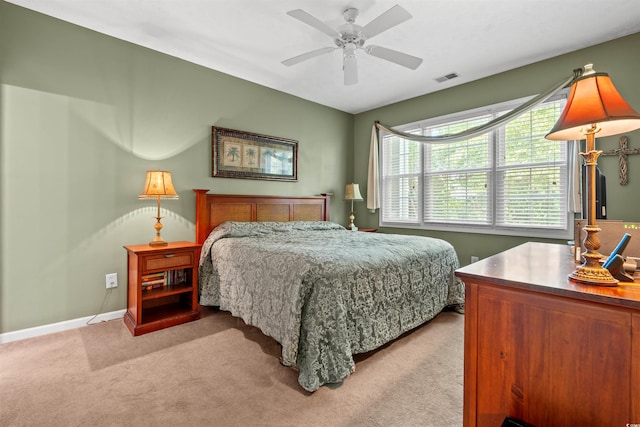 601 Hillside Dr Unit 4424, North Myrtle Beach, SC 29582 - bedroom with carpet, ceiling fan, and baseboards