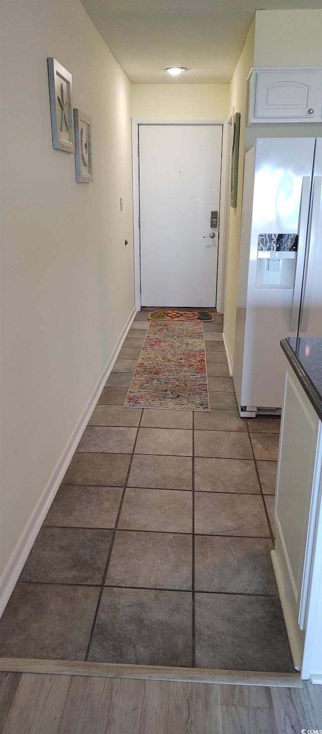 corridor with baseboards